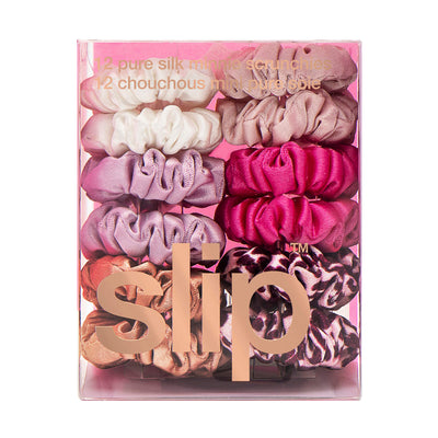 slip® x Alice + Olivia Pure Silk Minnie Scrunchies - French Rose