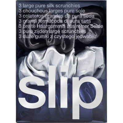 slip® Pure Silk Large Scrunchies - Midnight