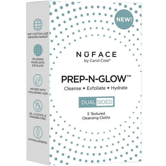 NuFACE Prep-N-Glow Cleansing Cloths (5 Pack / 20 Pack)